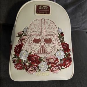 Loungefly Star Wars Darth Vader Floral Mini Backpack New